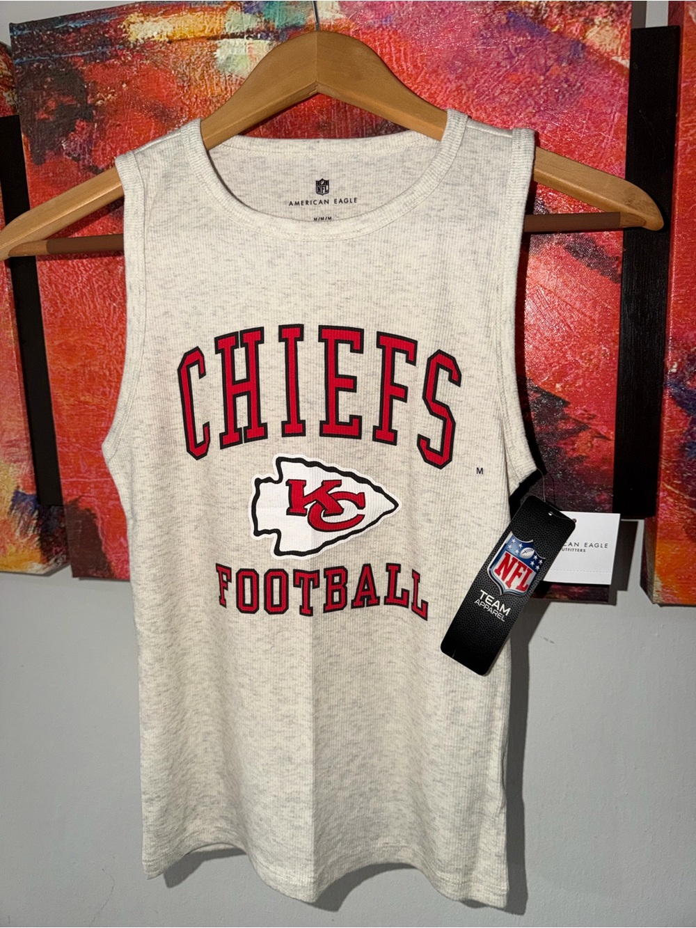 NFL Kansas City Chiefs Graphic Tank Top. Size: M
